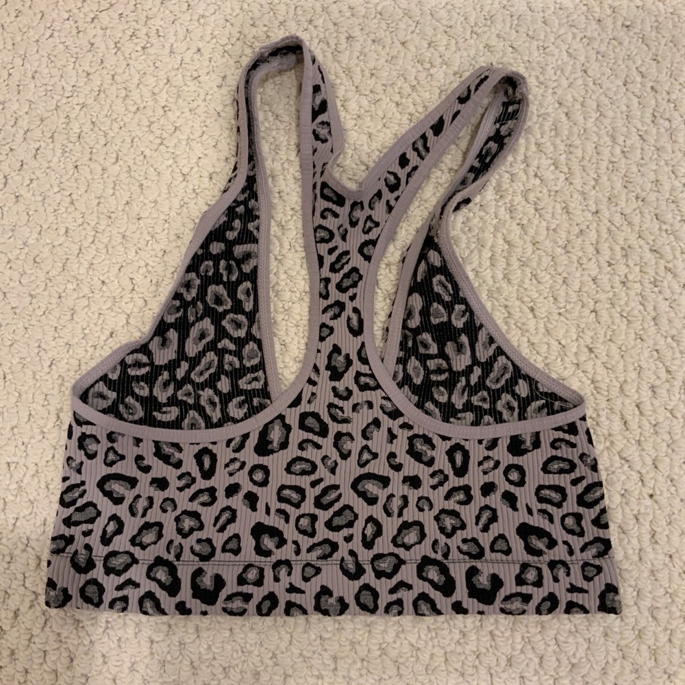 Free People Bra - Grey Leopard Print - Picture 2 of 2